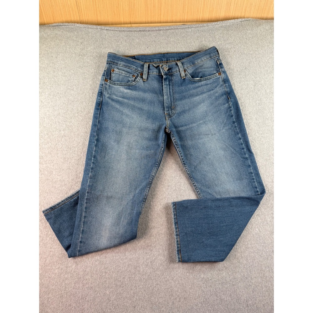 Levis 511 Slim Fit Jeans Mens 32 Medium Wash Blue Denim Shortened 24 Inseam